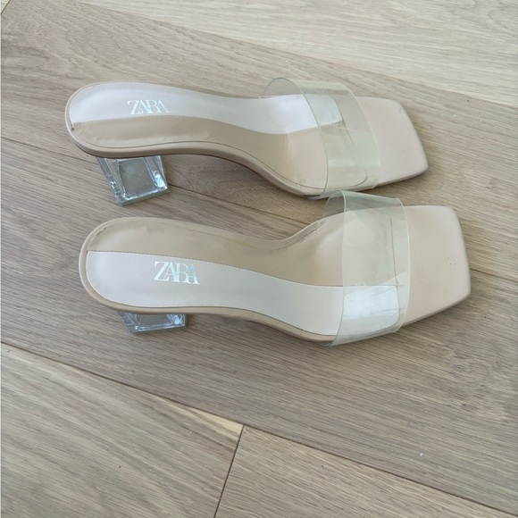 Zara Clear and Nude Heels - Picture 2 of 2